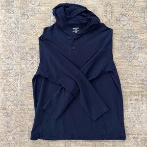 Rhone Bolinas Henley Hoodie size XL in Navy.